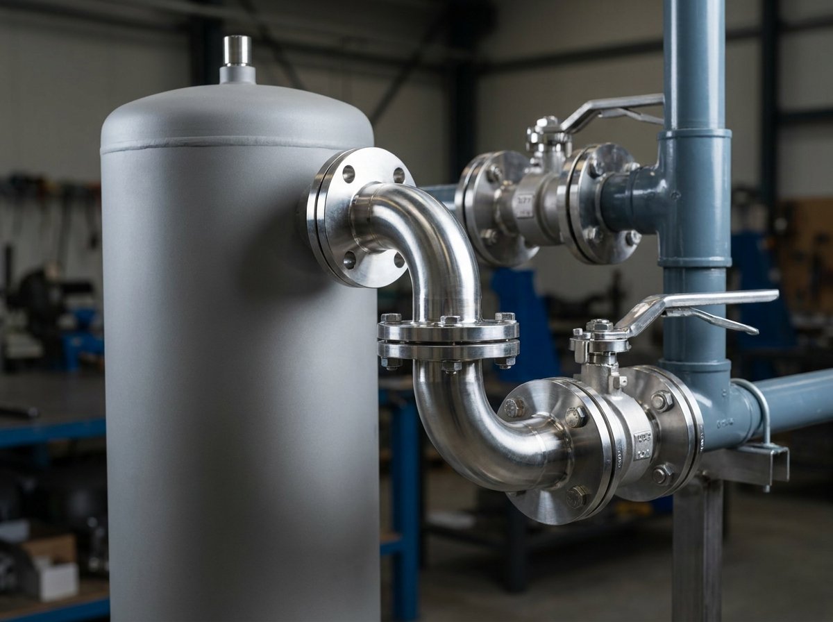 PV WCS physical water conditioning unit installed on industrial pipework